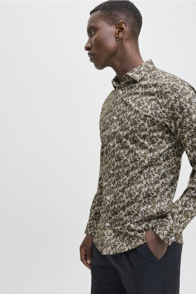 JPRBLABLACKPOOL STRETCH AOP LS SHIR 12284126 Beech